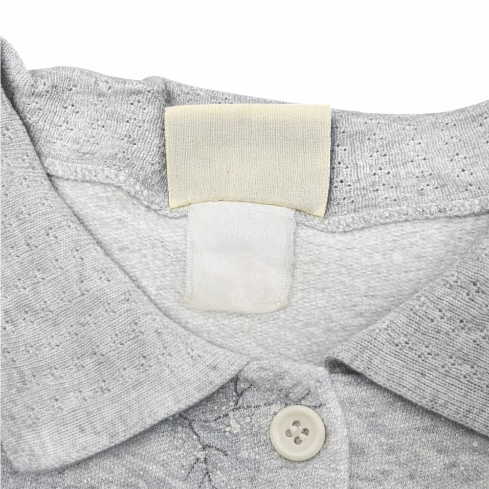 Artisans Knit Winter Scenic Cabin Button Shirt USA Vintage Large - Picture 3 of 16